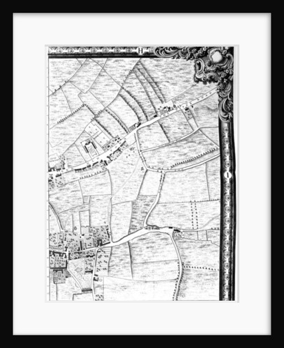 A Map of Mile End and Stepney Green, London by John Rocque