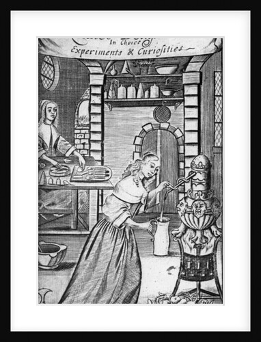 Illustration from 'The Ladies Delight in choice experiments & curiosities' by Hannah Woolley, 1672 by English School