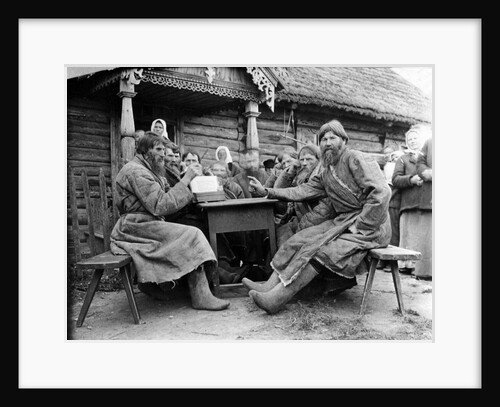 Meeting of Russian Peasant Elders in a Mirskoi Skhod by Russian Photographer