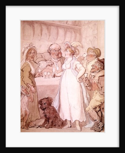 A Gin Shop, c.1808-09 by Thomas Rowlandson
