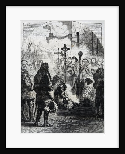 Reception of James II in Dublin, published in 'Cassell's Illustrated History of England, vol IV', 1874 by English School