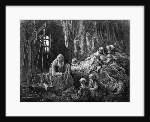 The Rag Merchant's Home - Coulston Street - Whitechapel by Gustave Dore