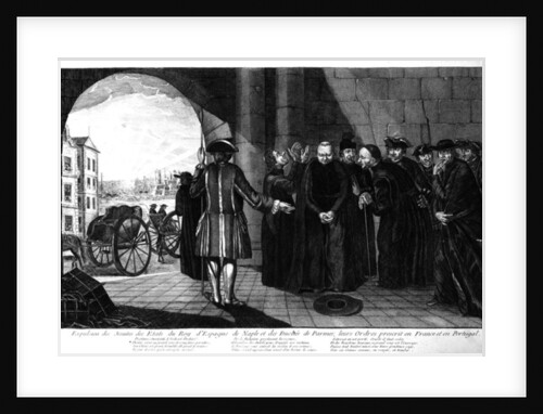 The Expulsion of the Jesuits from the Kingdoms of Spain and Naples and the Duchy of Parma; their Orders banned in France and Portugal, c.1770s by French School