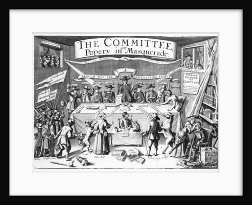The Committee or Popery in Masquerade, after a design conceived by Sir Roger L'Estrange, 1680 by English School