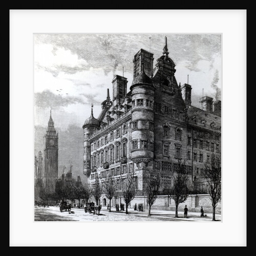The New Police Offices on the Victoria Embankment by English School