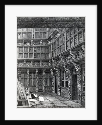 A Magnificent Mansion lately standing in Hart Street, Crutched Friars, published in Smith's 'Ancient Topography of London', 1815 by John Thomas Smith