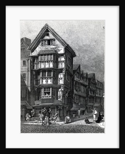 Houses Lately Standing on the West Corner of Chancery Lane, Fleet Street, published in 1812 by John Thomas Smith