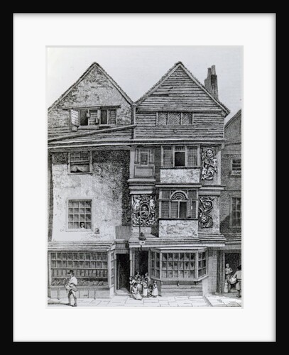 Houses on the South Side of a Street called London Wall, published 1812 by John Thomas Smith