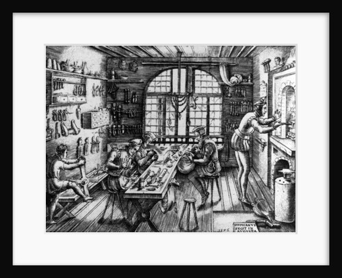 A Goldsmith's Workshop by Etienne Delaune