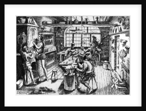Goldsmith's Workshop by Etienne Delaune