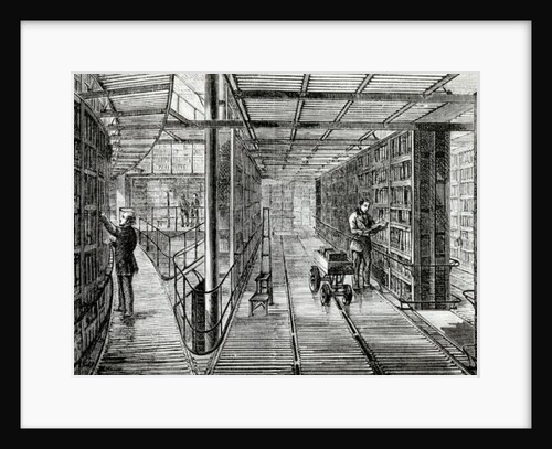 The Book-Cases at the British Museum by English School