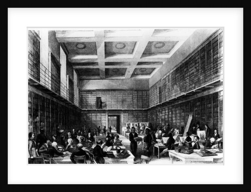The Sixth Reading Room of The British Museum, published in 'London Interiors', 1841 by Thomas Hosmer Shepherd