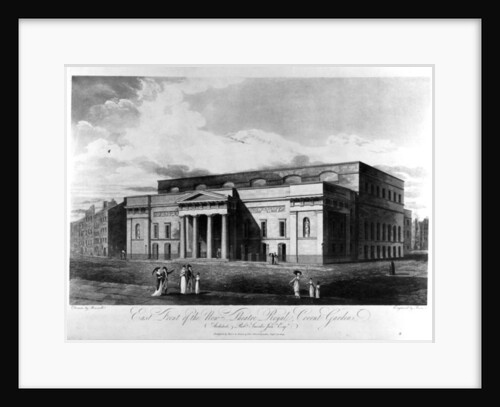 East Front of the New Theatre Royal, Covent Garden by John Hodges Benwell