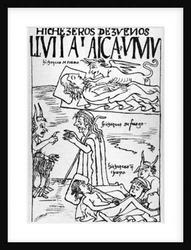 Llulla layqha umu, Deceitful Sorcerers and Witches by Felipe Huaman Poma de Ayala