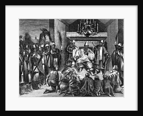 King Alvaro I of Kongo receiving the Dutch ambassadors by Dutch School
