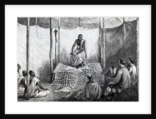 Kamrasi's first Lesson in the Bible by Josiah Wood Whymper