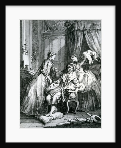A Scene from 'Le Malade Imaginaire' by Moliere by Francois Boucher