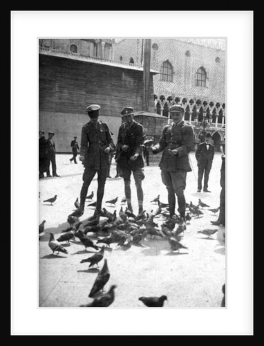 British soldiers in Venice during WWI by English Photographer