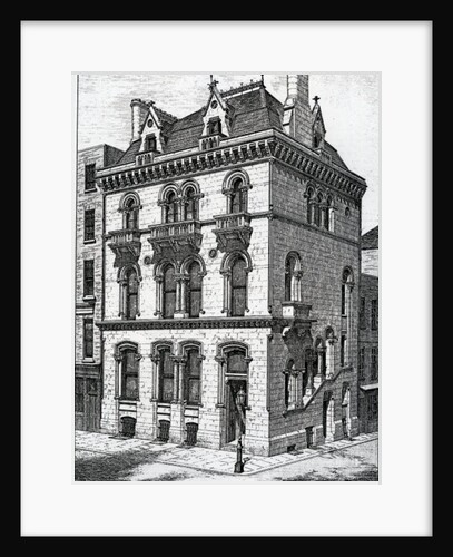 Crown Life Office, Dublin, published in 'The Architect ix', 1873 by Irish School