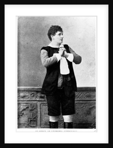 Katherina Klafsky as Leonora from 'Fidelio', 1892 by English Photographer