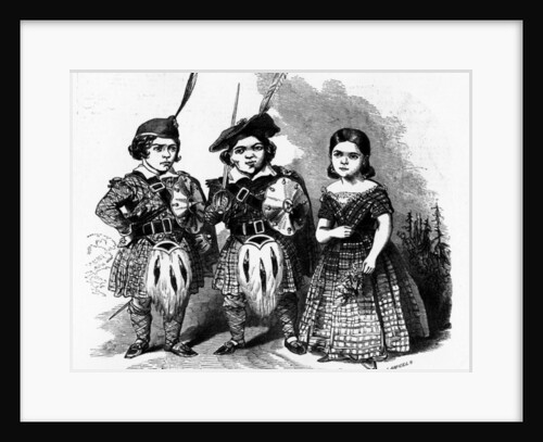 The Highland Dwarfs, published in 'The Illustrated London News', May 30 1846 by Ebenezer Landells