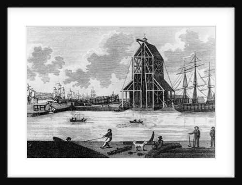 View of Mr Perry's Dock at Blackwall, c.1789 by English School