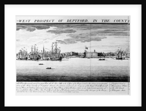 The North-West Prospect of Deptford, in the County of Kent, 1739 by Nathaniel and Samuel (1696-1779) Buck