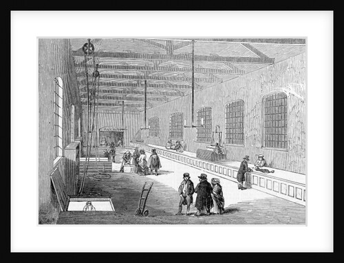 New Foreign Baggage Warehouse, St. Katherine's Docks, published in 'The Illustrated London News', October 25 1845 by English School