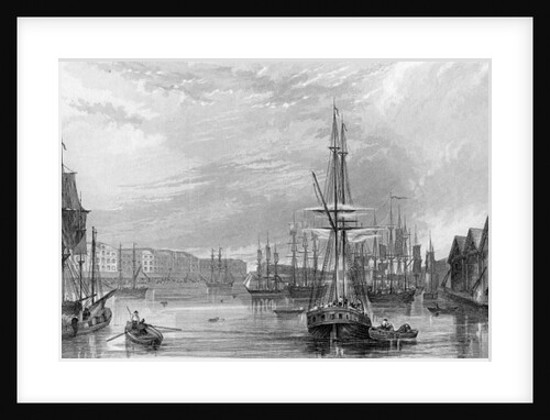 West India Dock by Francis William Topham
