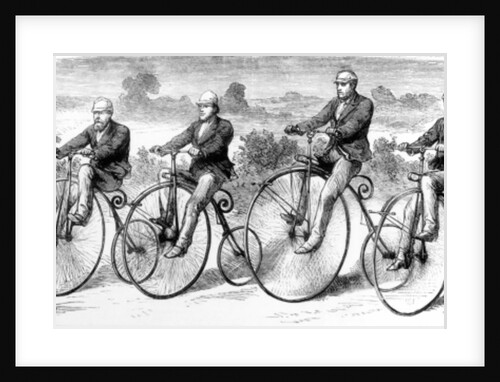 The Bicycle Trip From London to John O'Groats, illustration in 'The Graphic', c.1870 by English School