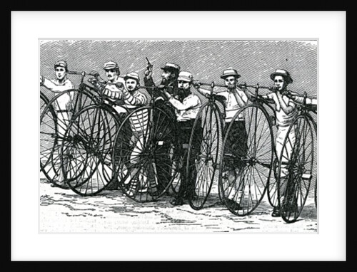 Bicycle Race from Bath to London - The Start by English School