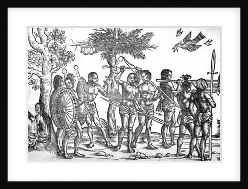 Der Kunig von Gutzin, print made by George Glockendon, 1511 by Hans Burgkmair