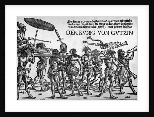 Der Kunig von Gutzin, print made by Georg Glockendon, 1511 by Hans Burgkmair
