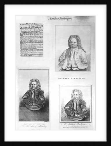 A Collection of Cuttings about Matthew Buchinger, c.1880 by English School