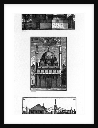Streets and mosques in Constantinople, 1570 by Melchior Lorck