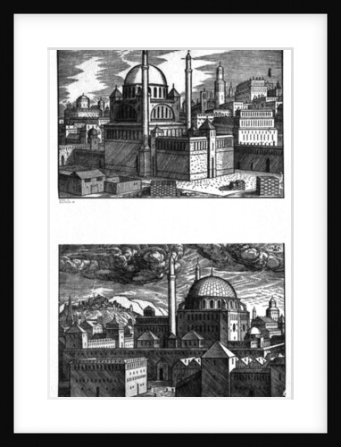 Mosques of Constantinople, 1570 by Melchior Lorck