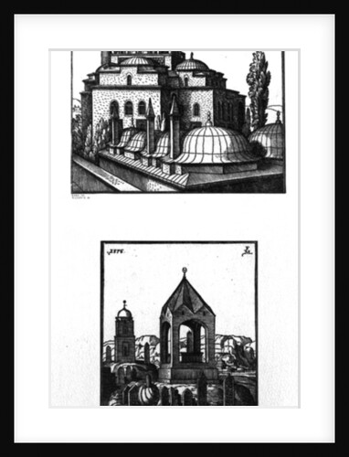 The Atik Ali Pasha mosque and a cemetery in Constantinople, 1576 by Melchior Lorck
