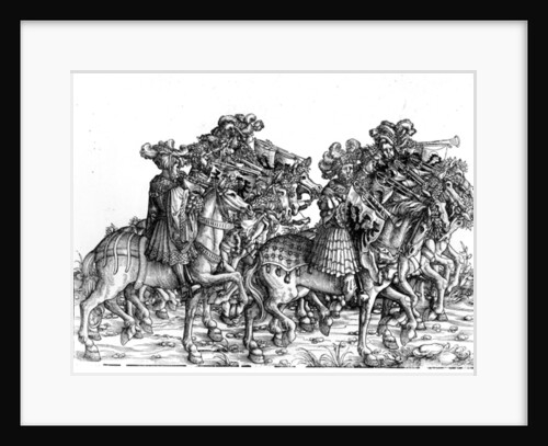 Ten Musicians with Trumpets by Hans Burgkmair