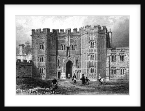 Gateway of St. Osyth's Priory, Essex by William Henry Bartlett