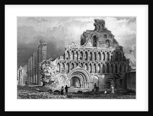 St. Botolph's Priory, Colchester, Essex, 1832 by William Henry Bartlett
