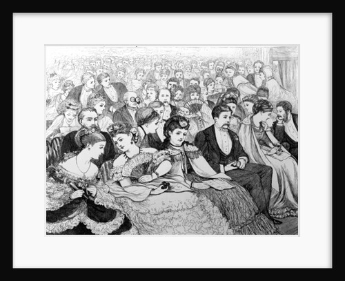 Stalls at the Opera, published in 'The Graphic', 1870 by English School