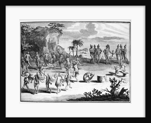 Sacrifice that the Floridians make to the Sun of their first born by Theodor de Bry