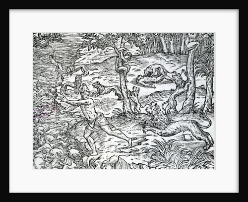 Lions attacking and eating humans by Jean the Younger Cousin