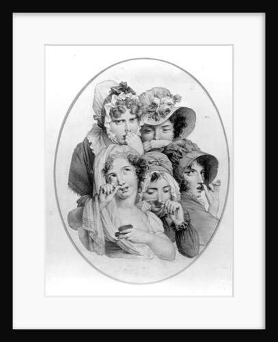 Lady Snuff Takers by English School
