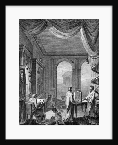 Frontispiece to 'The Cabinet-Maker and Upholsterer's Drawing-Book' by Thomas Sheraton, published 1793 by Thomas Sheraton