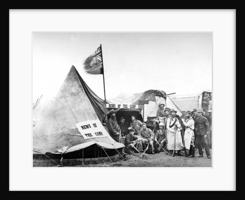 The Publishing Officers and Editor's Quarters of 'News of the Camp', c.1880-81 by English Photographer