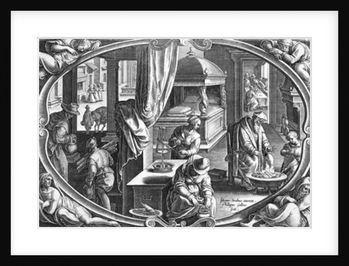 Winter, engraved by Philip Galle, c.1580 by Jan van der Straet