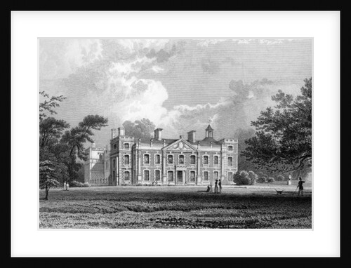 Hill Hall, near Epping, Essex, engraved by Samuel Lacey, 1831 by William Henry (after) Bartlett