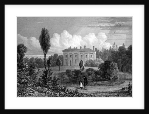 Riffhams Lodge, Essex, 1835 by William Henry (after) Bartlett