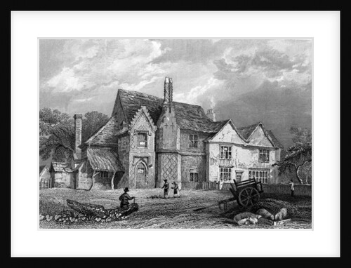 Little Warley Hall, Essex, engraved by Henry Adlard, 1833 by William Henry (after) Bartlett